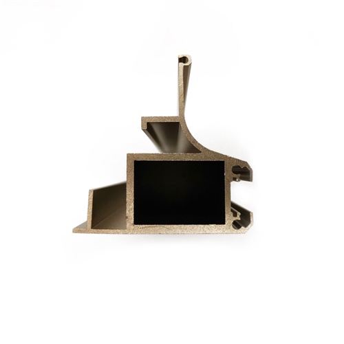 product-1-1 cross section of golde anodized aluminum extrusion