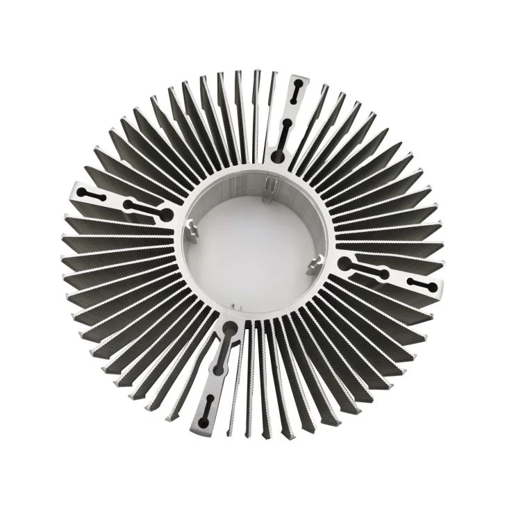Round Processing Extruded Aluminum Heat Sink